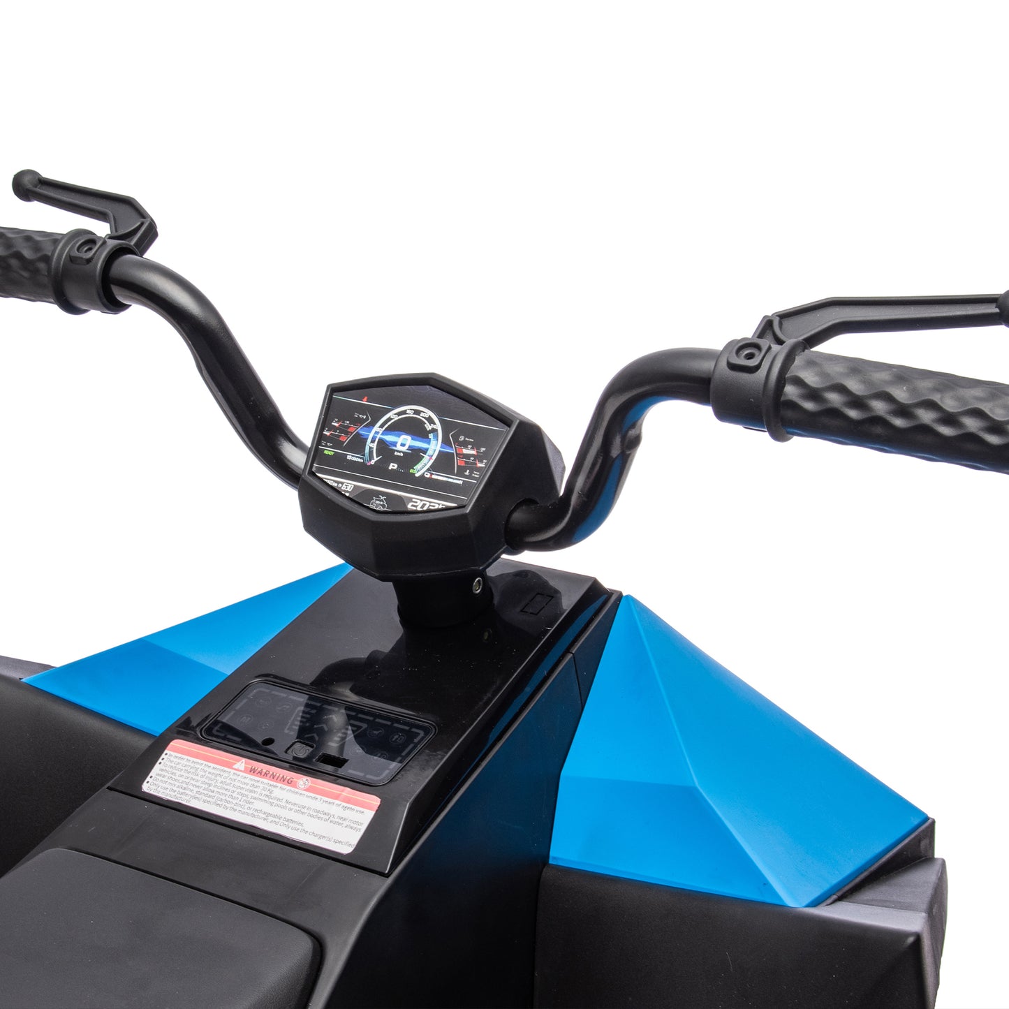 12V 7AH Kids Ride-On Electric ATV with Multi-Functional Touch Screen, LED Lights, Music, Nursery Rhymes, MP3/USB Interface, Dual-Drive System - ATV Style Ride-On for 3-8 Years