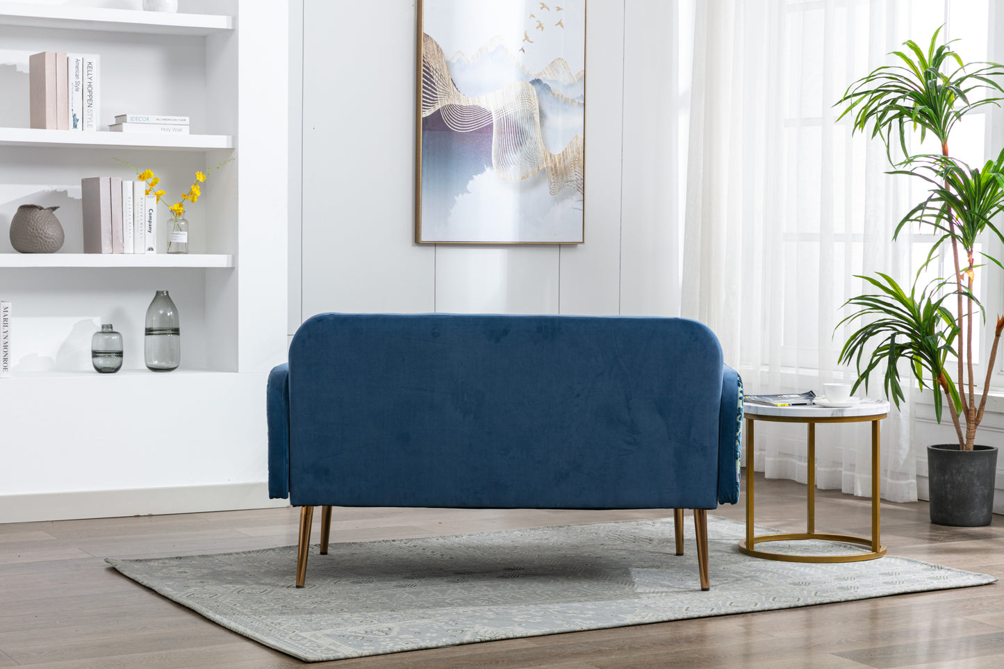 COOLMORE Velvet Sofa: Accent Loveseat with Metal Feet - Stylish, Comfortable, and Durable Furniture for Your Living Space