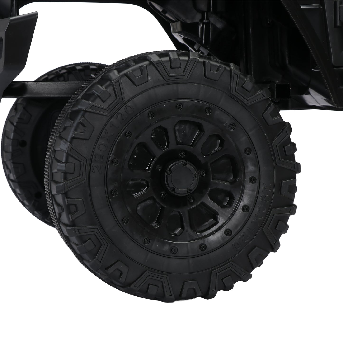 12V7A Kids Ride on Truck 2.4G with Parents Remote Control, Electric Car for Kids, Three Speed Adjustable, Power Display, USB, MP3, Bluetooth, LED Light, Three-Point Safety Belt - Ride on Truck Car for Kid