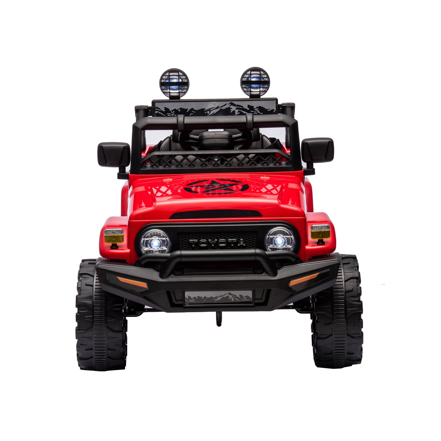 Licensed Toyota FJ Cruiser 12V Kids Ride On Car - Remote Control, Adjustable Speed, Power Display, USB/MP3/Bluetooth, LED Light, Safety Belt (Various Colors/Sizes)