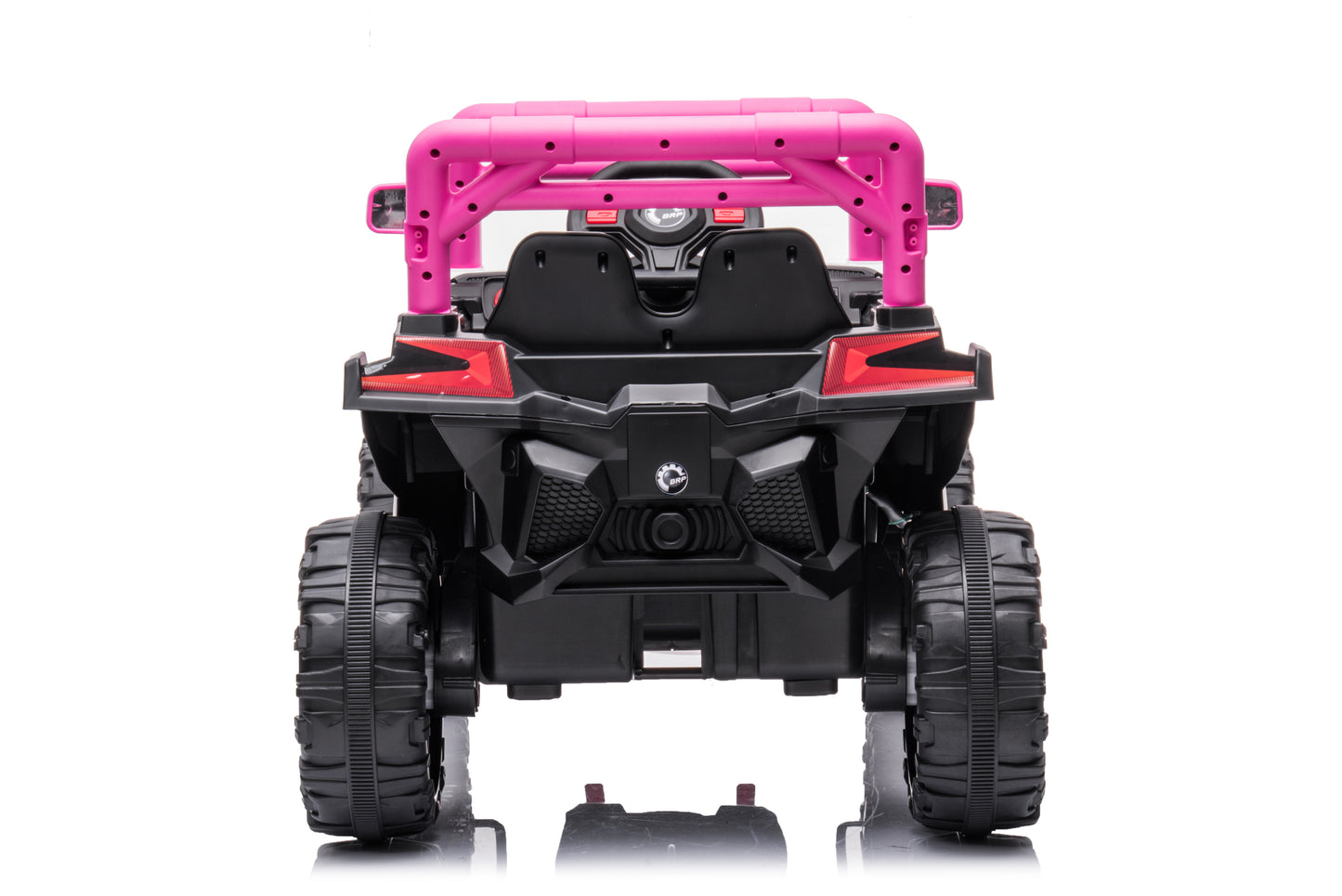 12V7A*1 30W*4 One Button Start Kids Ride-On Car with Forward and Backward, High and Low Speed, Music, Front Light, Power Display, 2 Doors, 2.4G R/C, Seat Belt, Four Wheel Absorber - Various Colors and Sizes Available