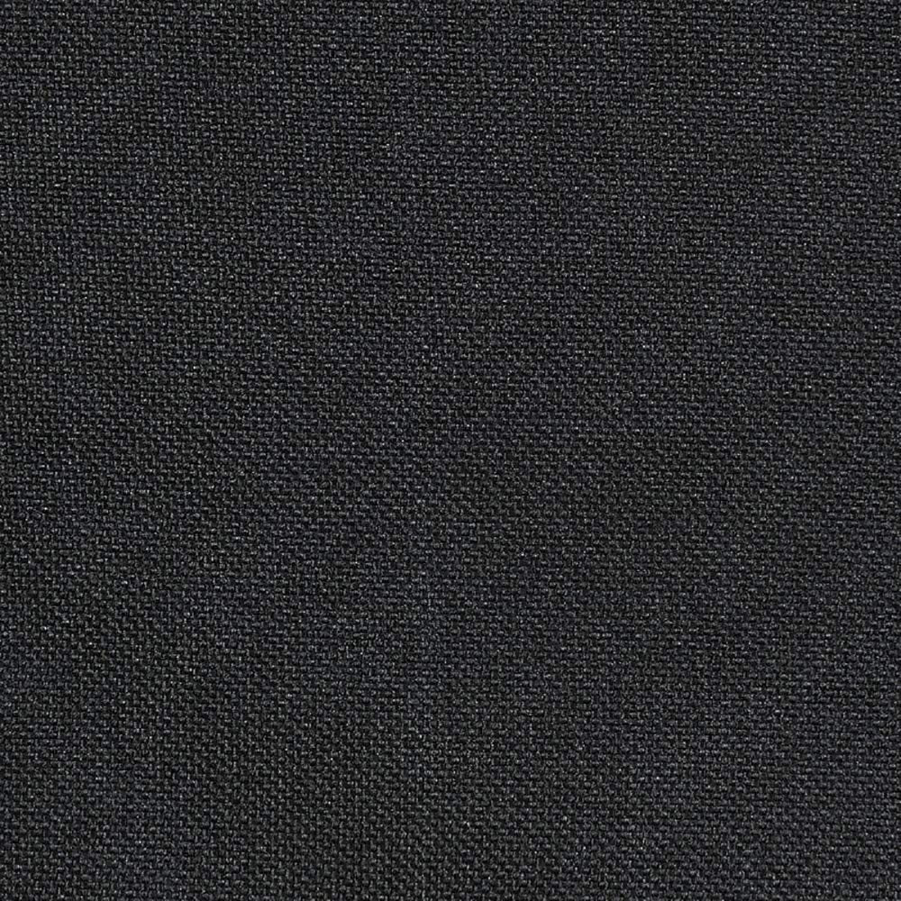 Reversible 3pc Sectional Sofa Set in Black Polyfiber with Tufted Design, Wood Legs, Chaise, Ottoman, Pillows, and Cushion Couch