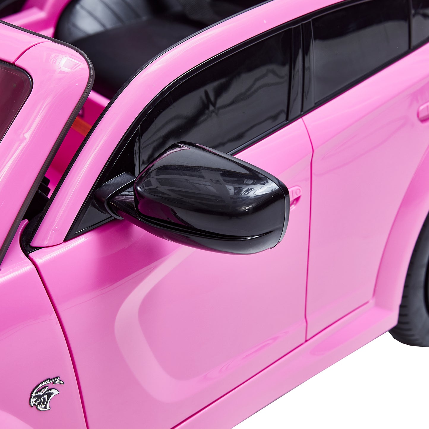 12v Kids Ride On Car with Remote Control, Three Speeds, Power Display, Slow Start, USB, MP3, Bluetooth, LED Light, Four Wheel Suspension - Licensed DODGE Charger