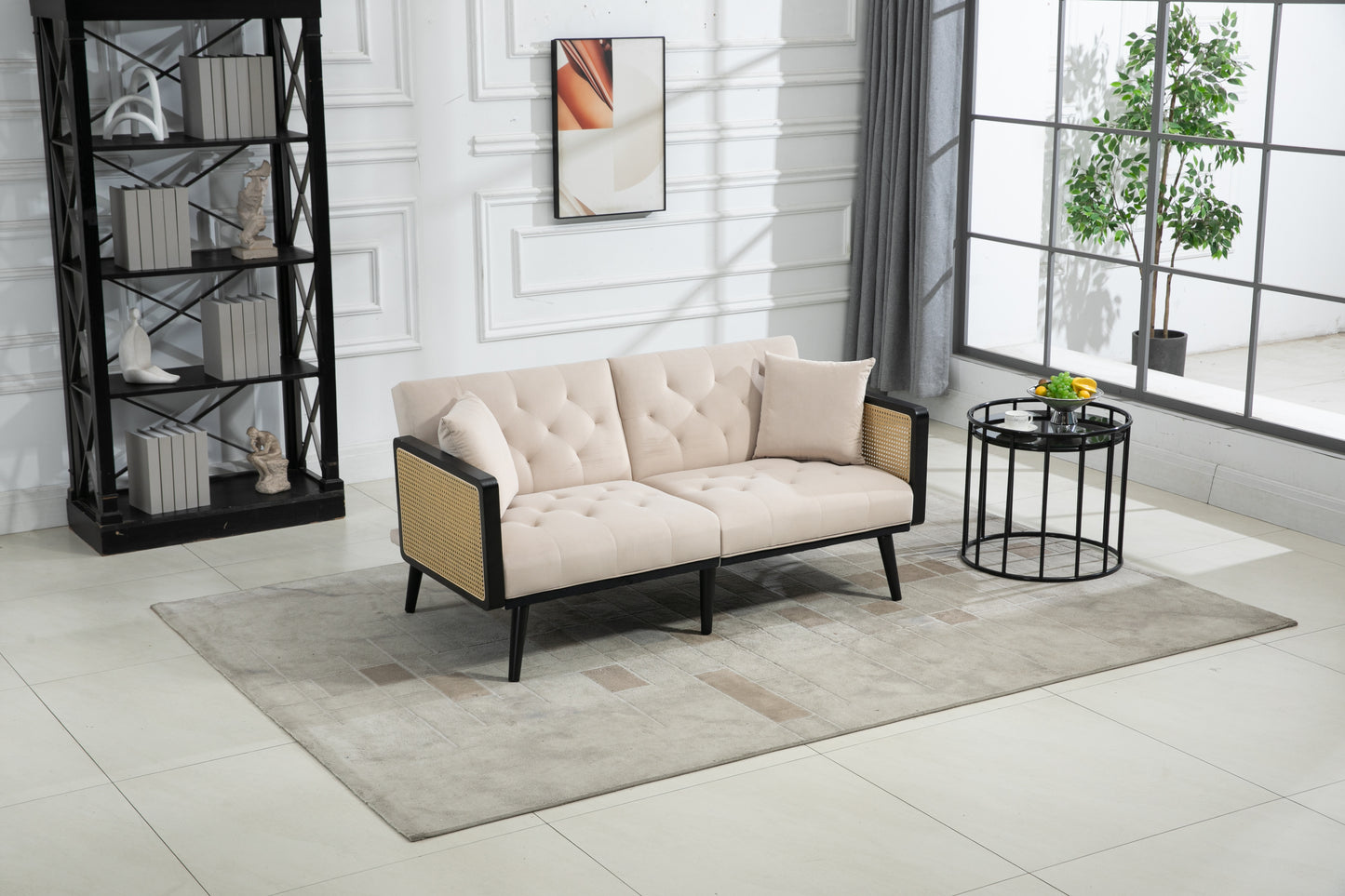 COOLMORE Velvet Sofa: Accent Loveseat with Metal Feet - Stylish, Comfortable, Size Options, Multiple Colors