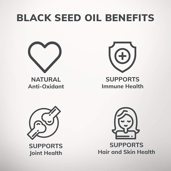 Zaytun Halal Black Seed Oil: Supports Heart, Brain & Immune Health, Natural Anti-Oxidant, Non-GMO, Cold-Pressed - 90 Veggie Capsules