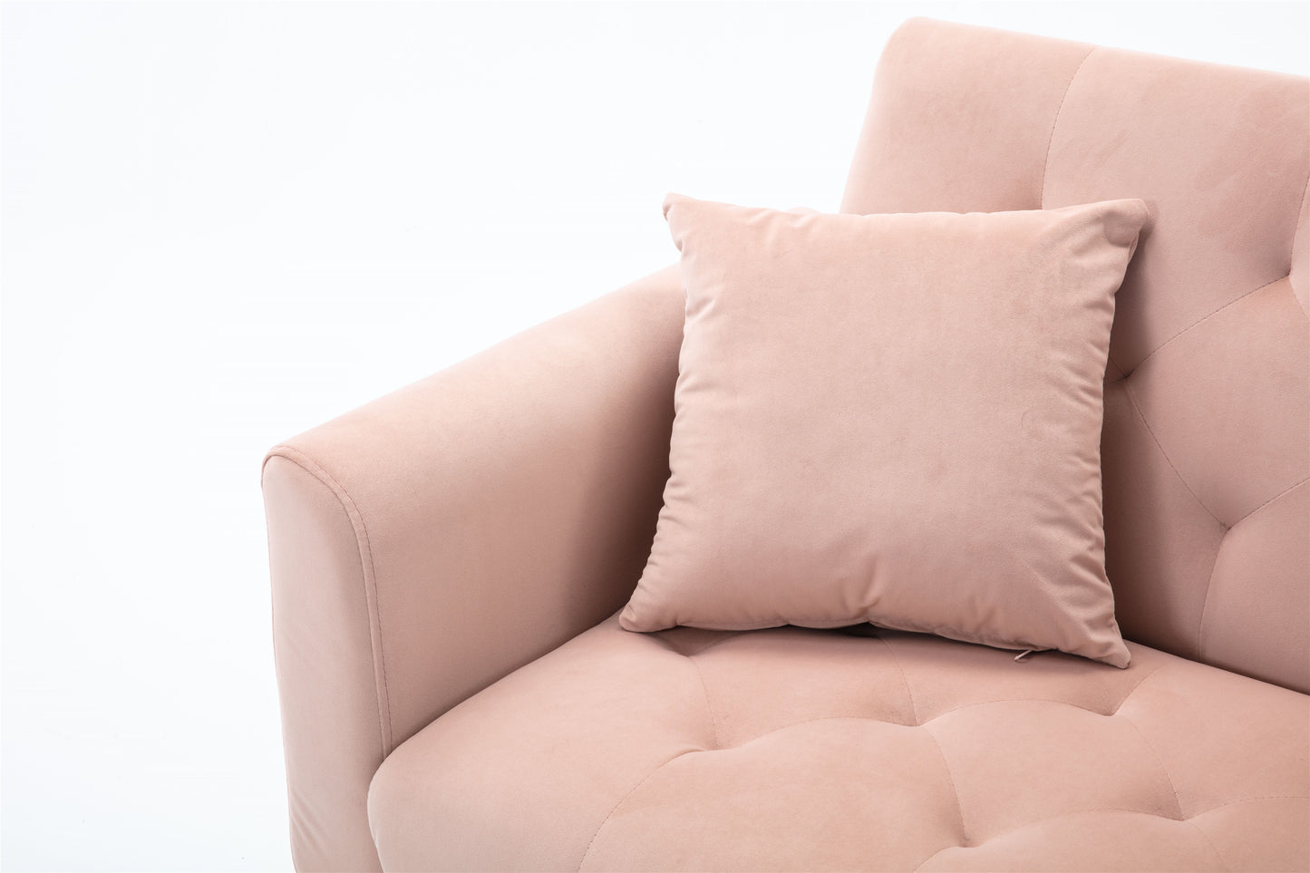 COOLMORE Velvet Sofa: Accent Loveseat with Rose Gold Metal Feet - Stylish and Luxurious Seating in Unique Color Options!