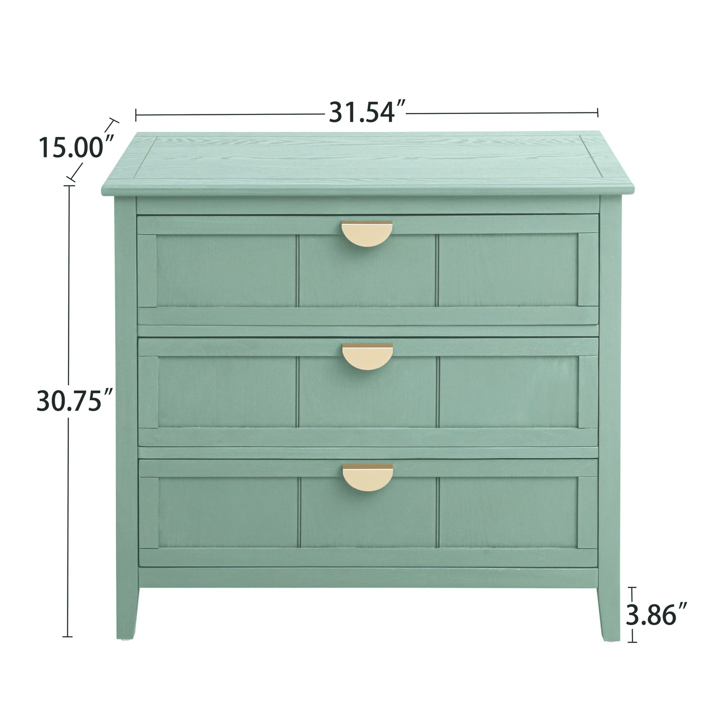 3 Drawer Chest of Cabinet Dresser Suitable for Bedroom Living Room