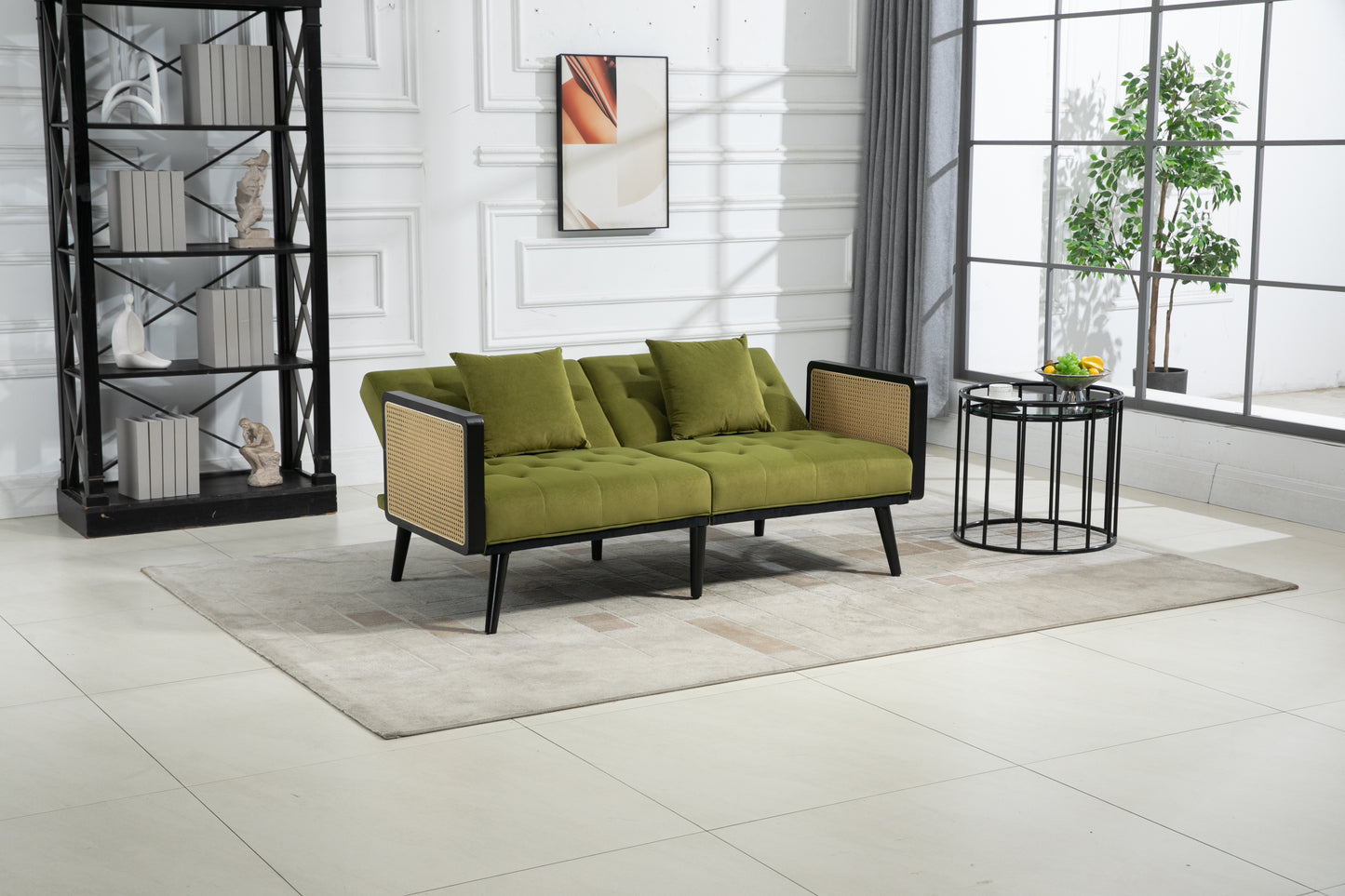 COOLMORE Velvet Sofa: Accent Loveseat with Metal Feet - Stylish and Comfortable Furniture for Your Living Space