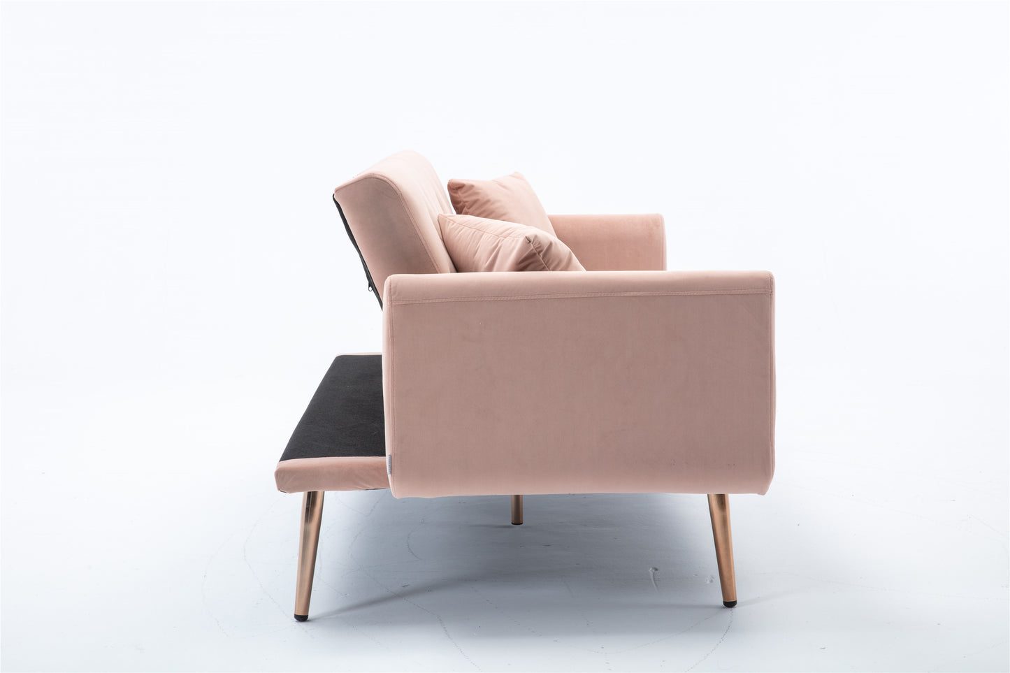COOLMORE Velvet Sofa: Accent Loveseat with Rose Gold Metal Feet - Stylish and Luxurious Seating in Unique Color Options!