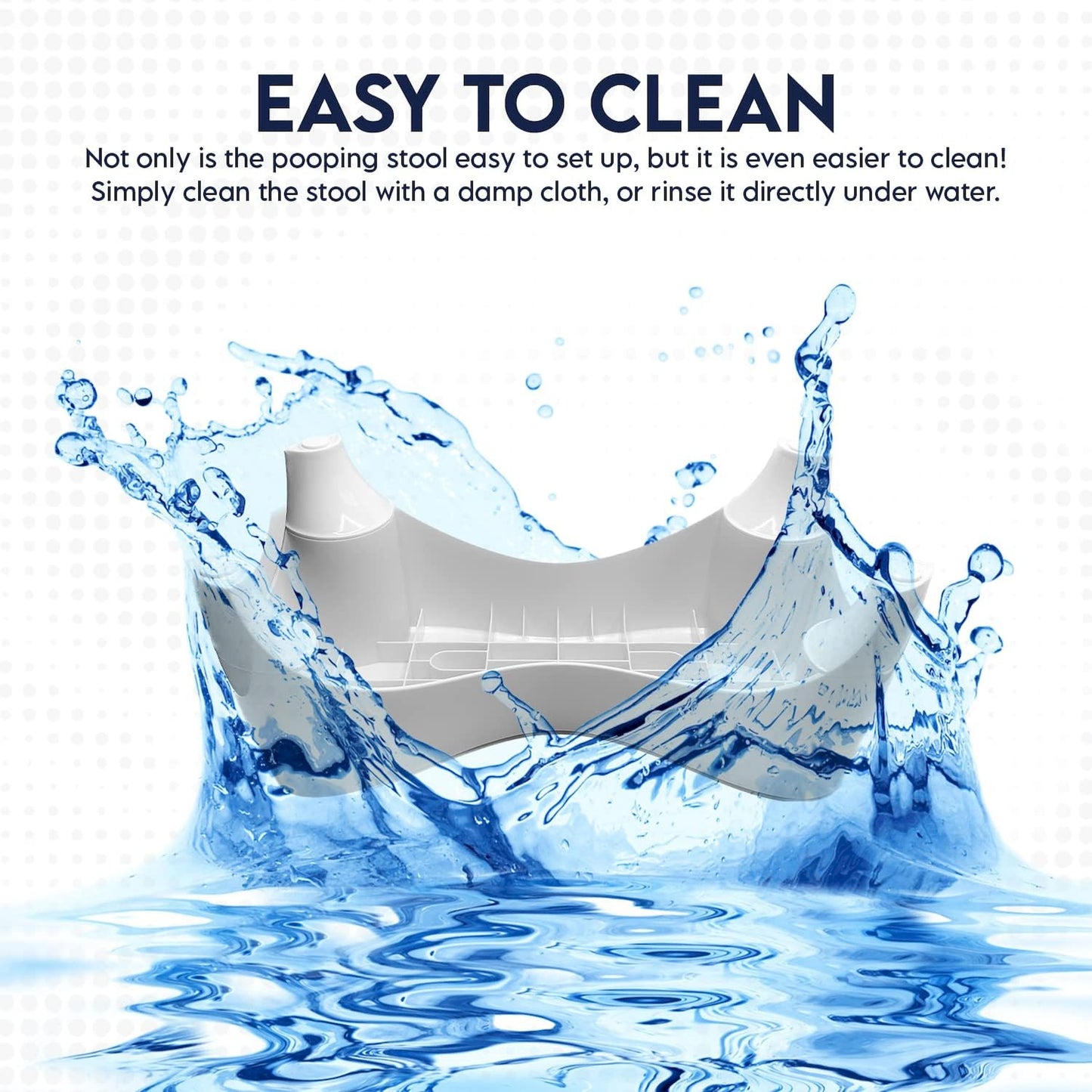 JEP 303 Adjustable Poop Stool for Bathroom - Toilet Stool & Potty Squatty Stool for Adults | Toilet Foot Stool for Adults