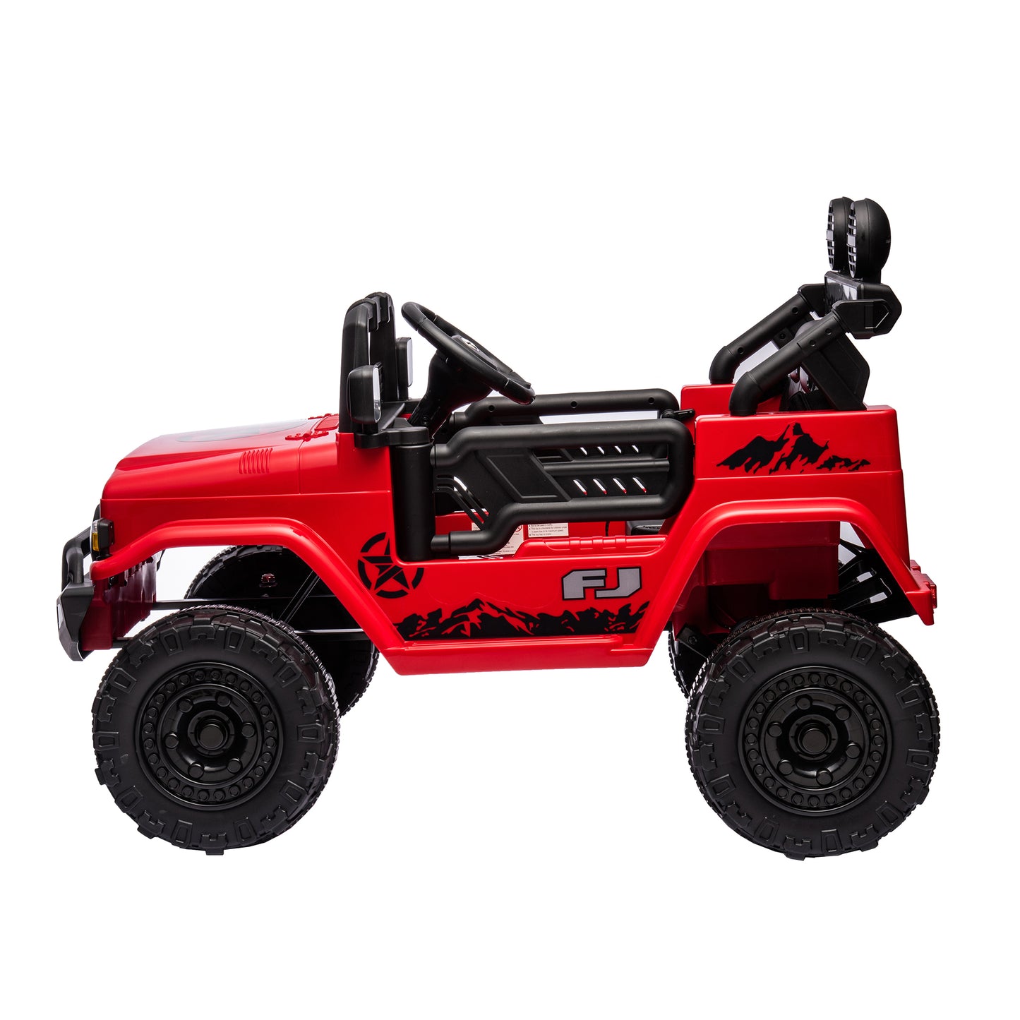Licensed Toyota FJ Cruiser 12V Kids Ride On Car - Remote Control, Adjustable Speed, Power Display, USB/MP3/Bluetooth, LED Light, Safety Belt (Various Colors/Sizes)
