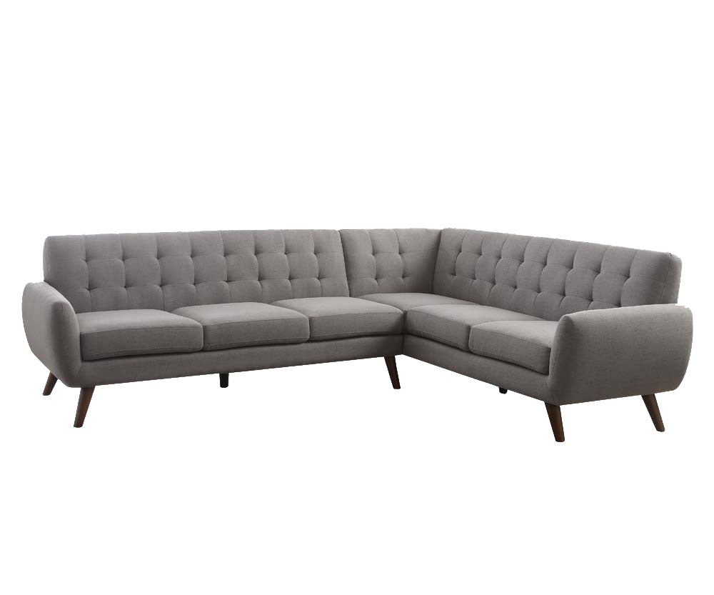 Essick Sectional Sofa in Light Gray Linen - Modern Design, Spacious Seating, Durable Construction - ACME 52765