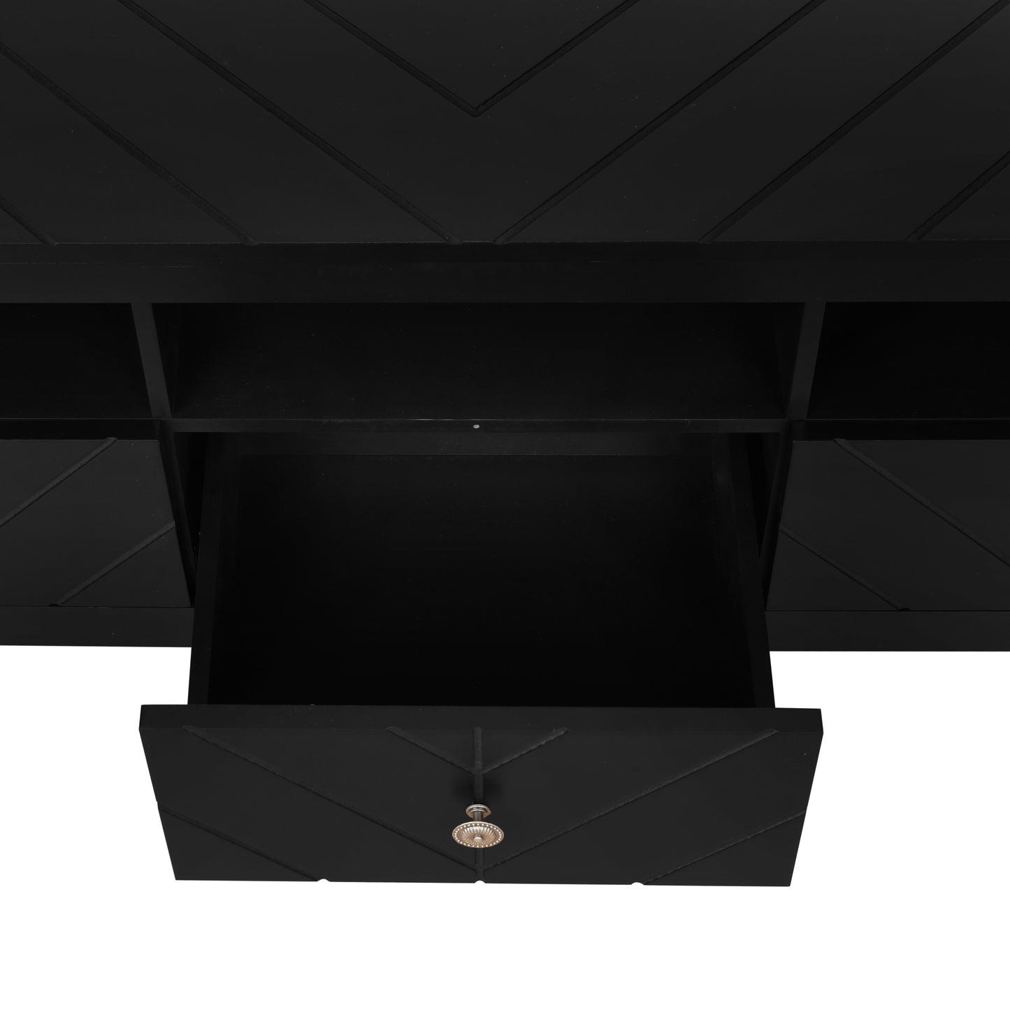 3 Drawer TV Stand Mid-Century Modern Style Entertainment Center Media Console for Living Room