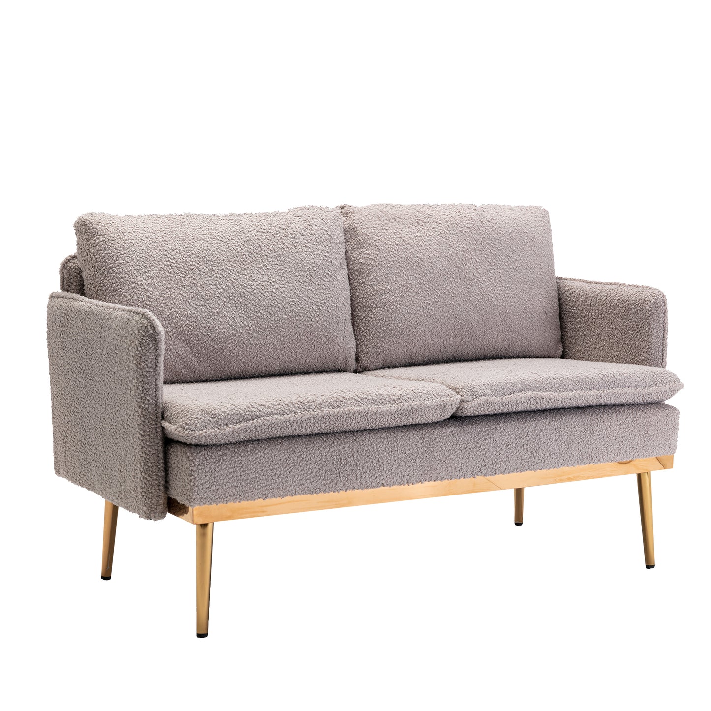 COOLMORE Sofa: Accent Loveseat with Iron Feet - Comfortable and Stylish Furniture for Your Home Décor