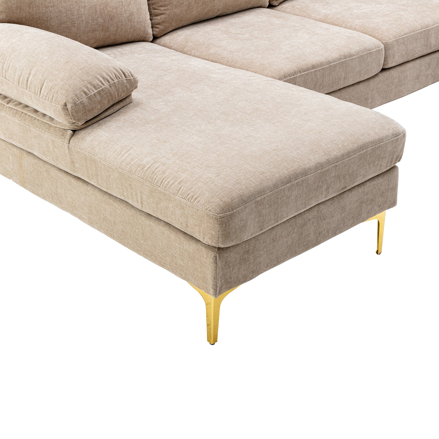 Accentuate Your Living Room with the COOLMORE Sectional Sofa - Stylish, Comfortable, and Versatile Design in Multiple Colors and Sizes Available