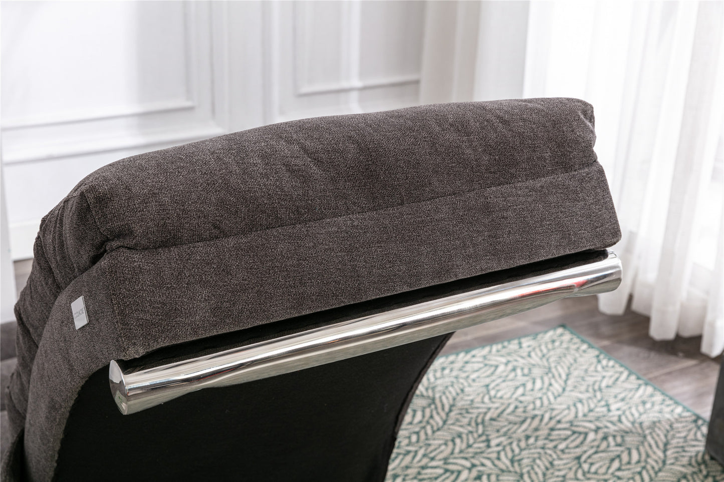Linen Chaise Lounge Indoor Chair: Modern Long Lounger for Office or Living Room - COOLMORE.