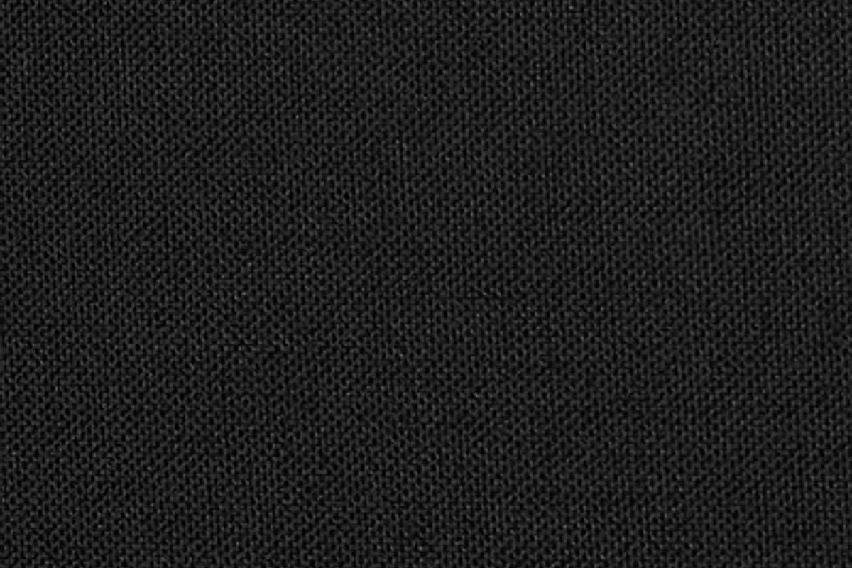 Living Room Furniture: Black Cushion Sectional with Ottoman in Linen-Like Fabric - Sofa Chaise