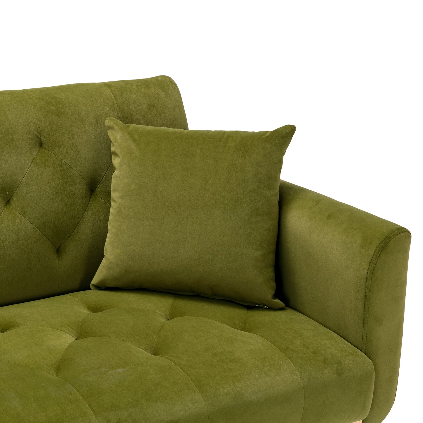 COOLMORE Velvet Accent Sofa with Rose Gold Metal Feet - Loveseat Size in Stunning Color Options