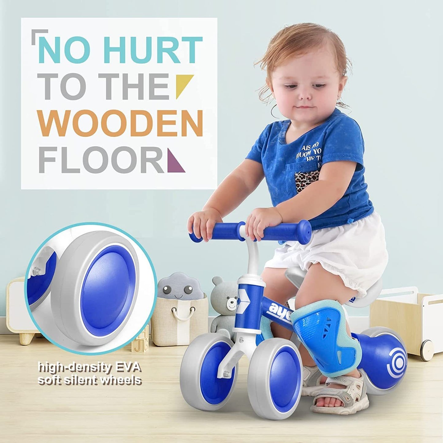 AyeKu Baby Balance Bike Toys for 1 Year Old Boy - 1st Birthday Gifts, Toddler Bike for 12-24 Months - Kids First Bike, Ideal Baby Toys