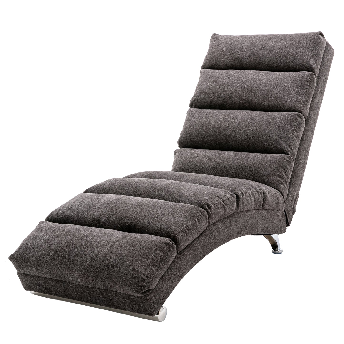 Linen Chaise Lounge Indoor Chair: Modern Long Lounger for Office or Living Room - COOLMORE.
