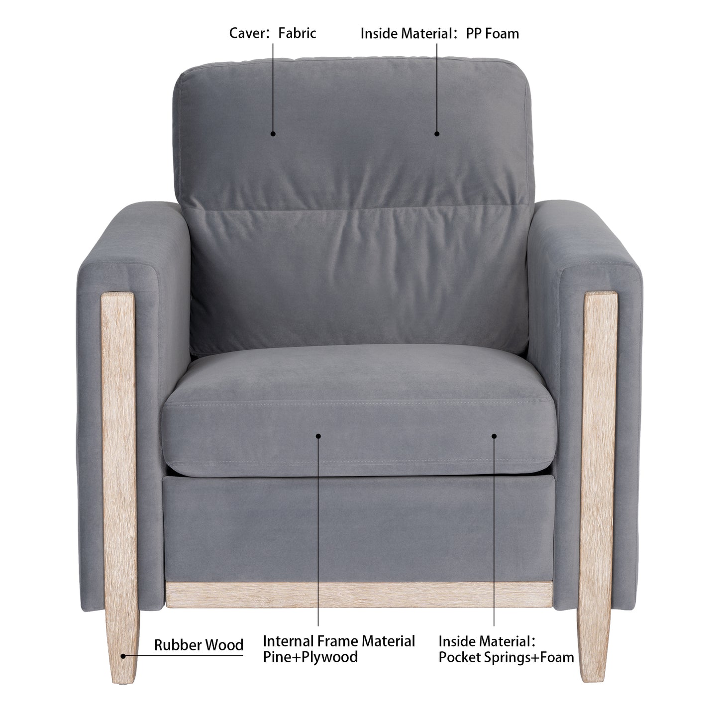 1 Seater Sofa for Living Room: Comfortable and Stylish Upholstered Furniture in Various Colors and Sizes