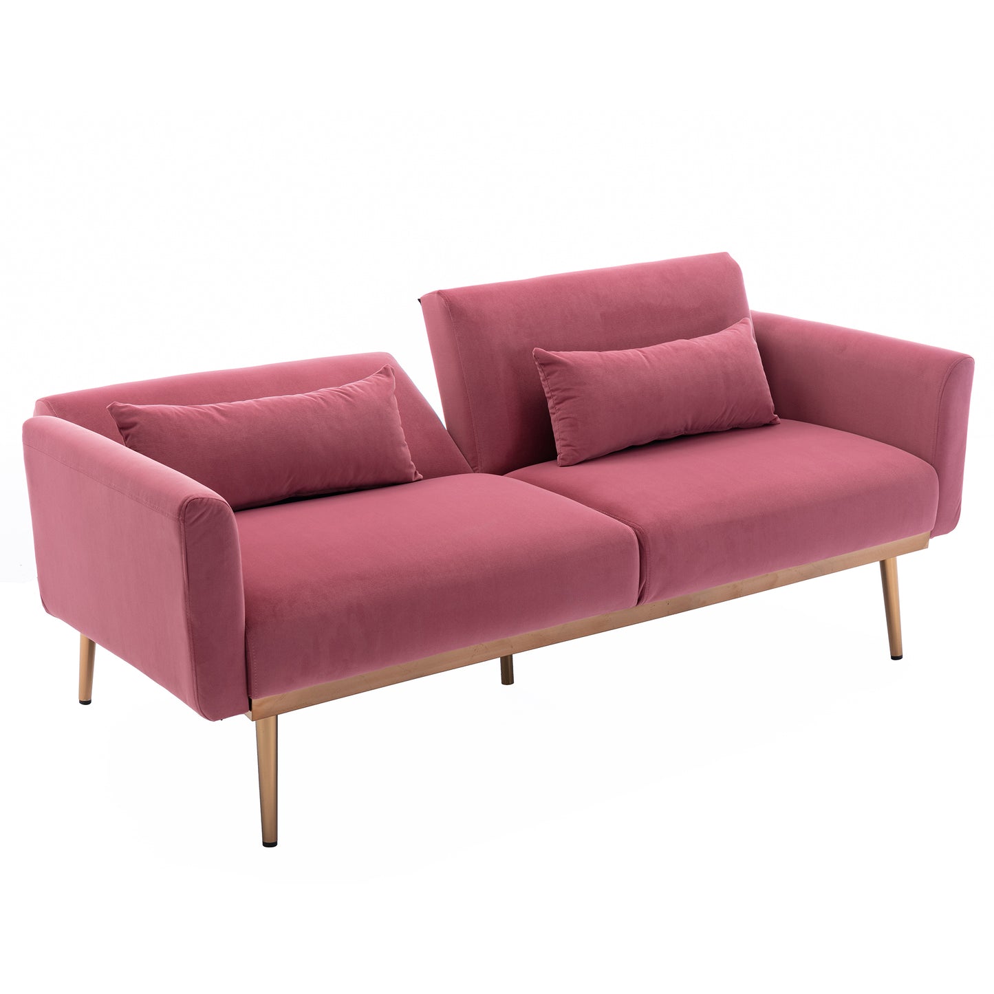COOLMORE Velvet Sofa - Accent Loveseat with Metal Feet | Stylish and Comfortable Furniture for Your Living Space | Available in Various Colors and Sizes