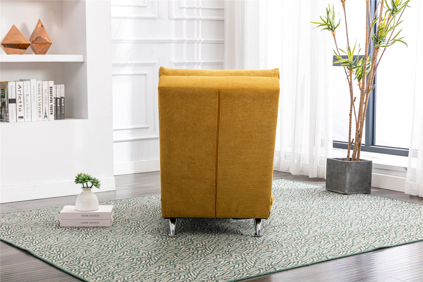 Linen Chaise Lounge Indoor Chair: Modern Long Lounger for Office or Living Room - COOLMORE.