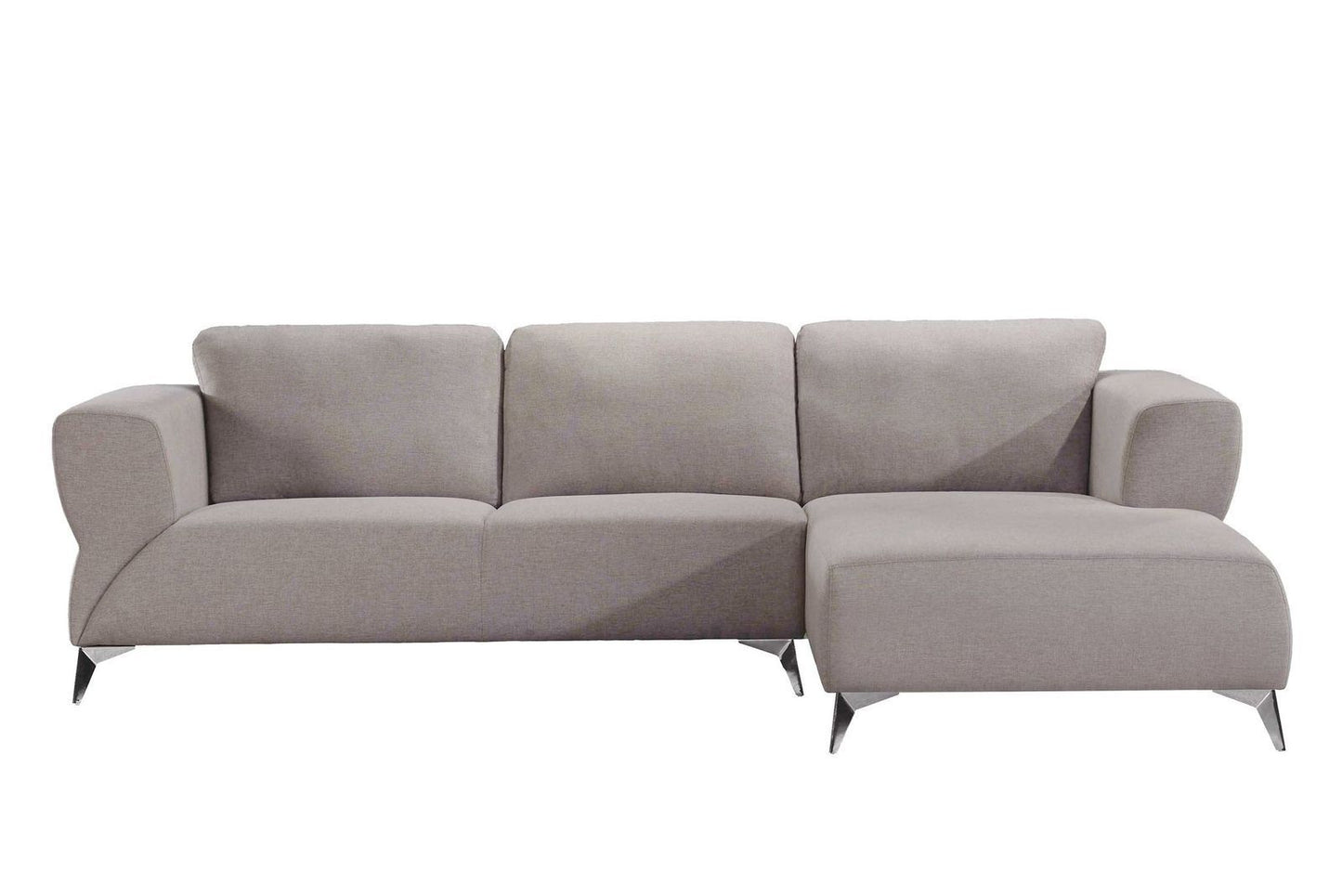 Josiah Sectional Sofa in Sand Fabric - Comfortable and Stylish Seating for Your Living Space, 1Set/2Ctn, 55095