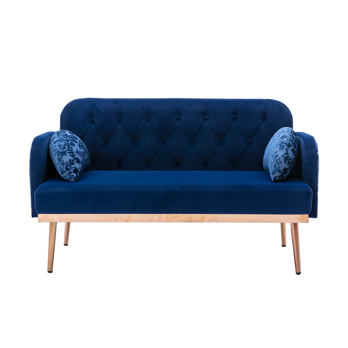 COOLMORE Velvet Sofa: Accent Loveseat with Metal Feet - Stylish, Comfortable, and Durable - Available in Various Sizes and Colors