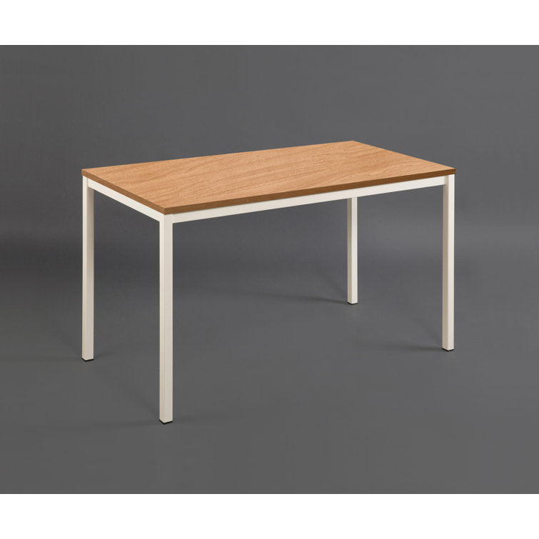 Klair Living Contemporary Wood and Metal Computer Desk in Oak