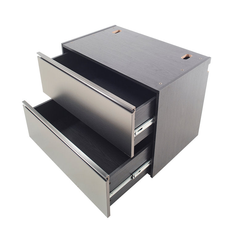 Garage TECH Series Wood Base Drawer Wall Mounted Garage Cabinet in Metallic Gray