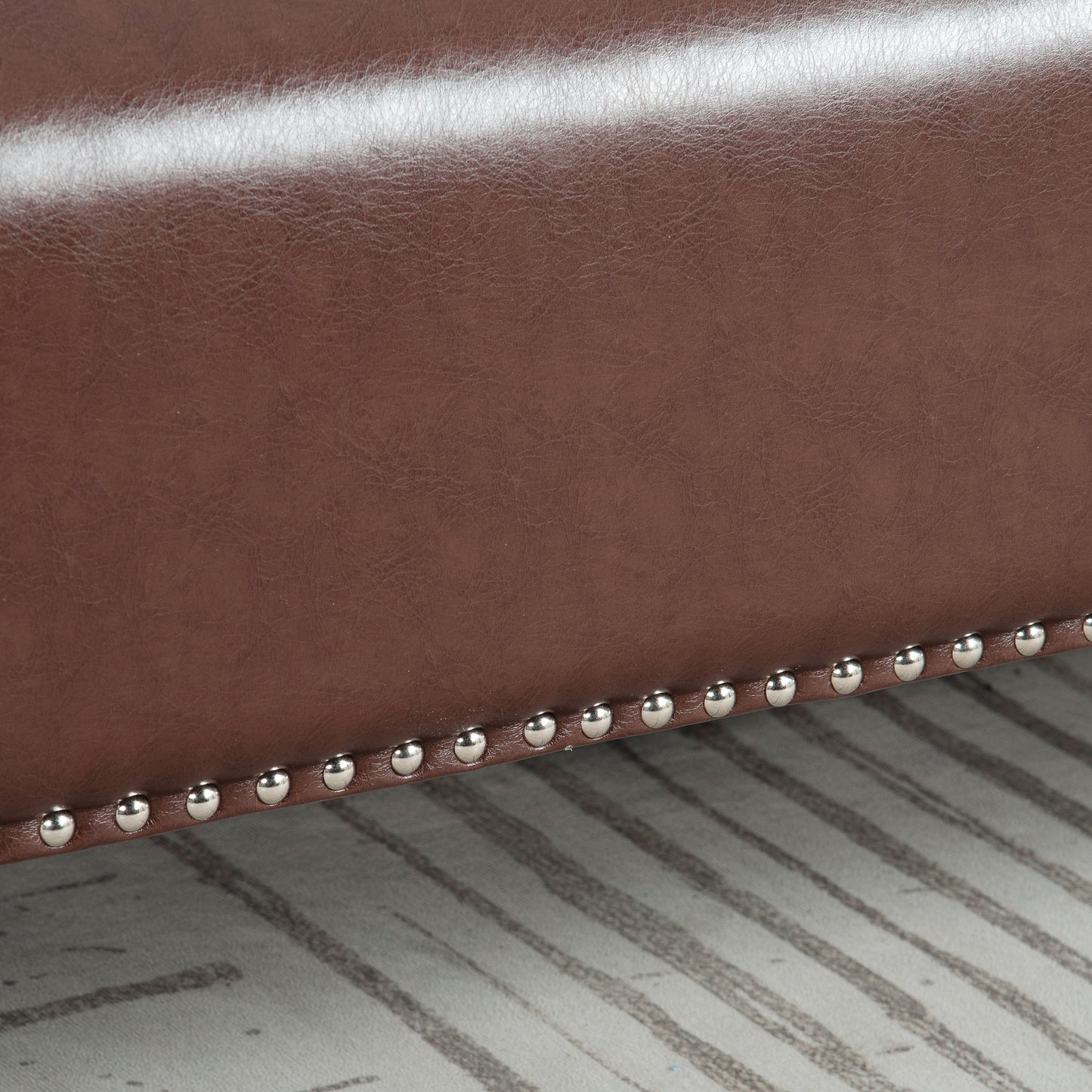 78.74" Wooden Decorated Arm 3 Seater Sofa: Luxurious, Sturdy, and Spacious Furniture for Your Living Space