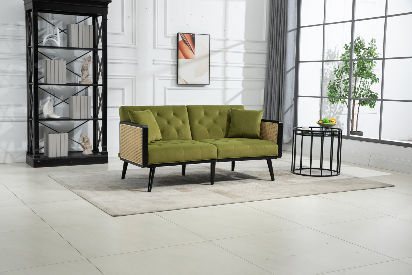 COOLMORE Velvet Sofa: Accent Loveseat with Metal Feet - Stylish and Comfortable Furniture for Your Living Space