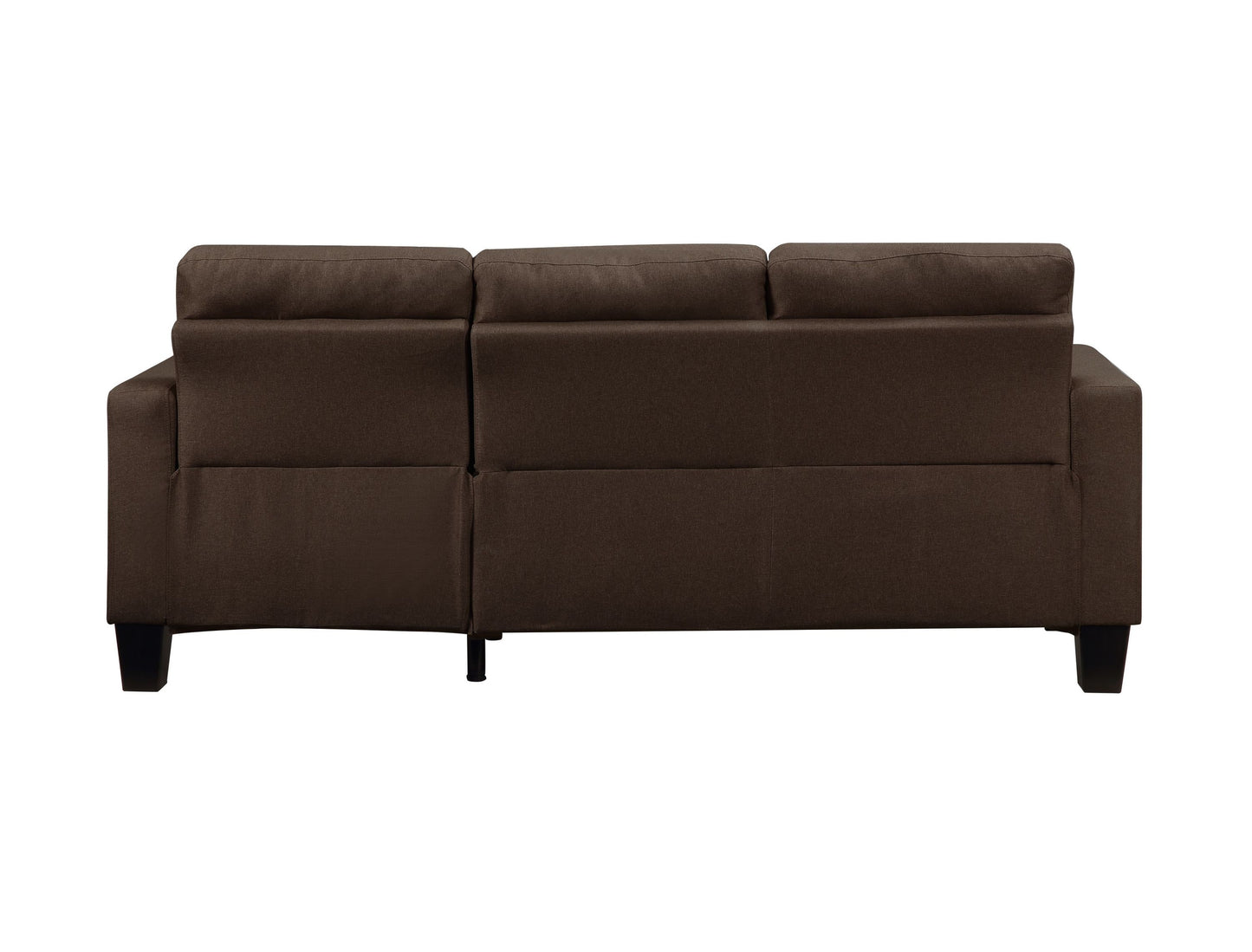 ACME Earsom Sectional Sofa, Brown Linen 56655 - Rev. Chaise, Comfortable and Stylish Seating Solution for Your Living Space