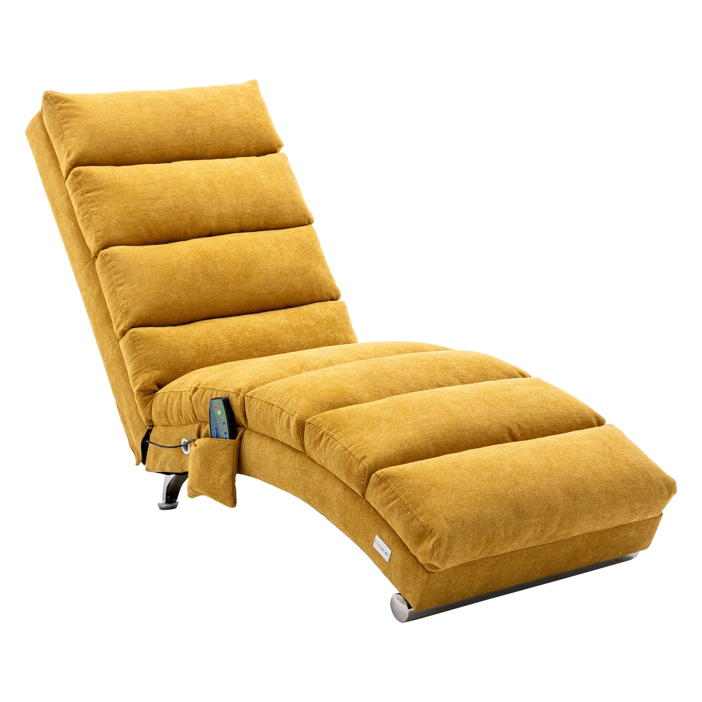 Linen Chaise Lounge Indoor Chair: Modern Long Lounger for Office or Living Room - COOLMORE.