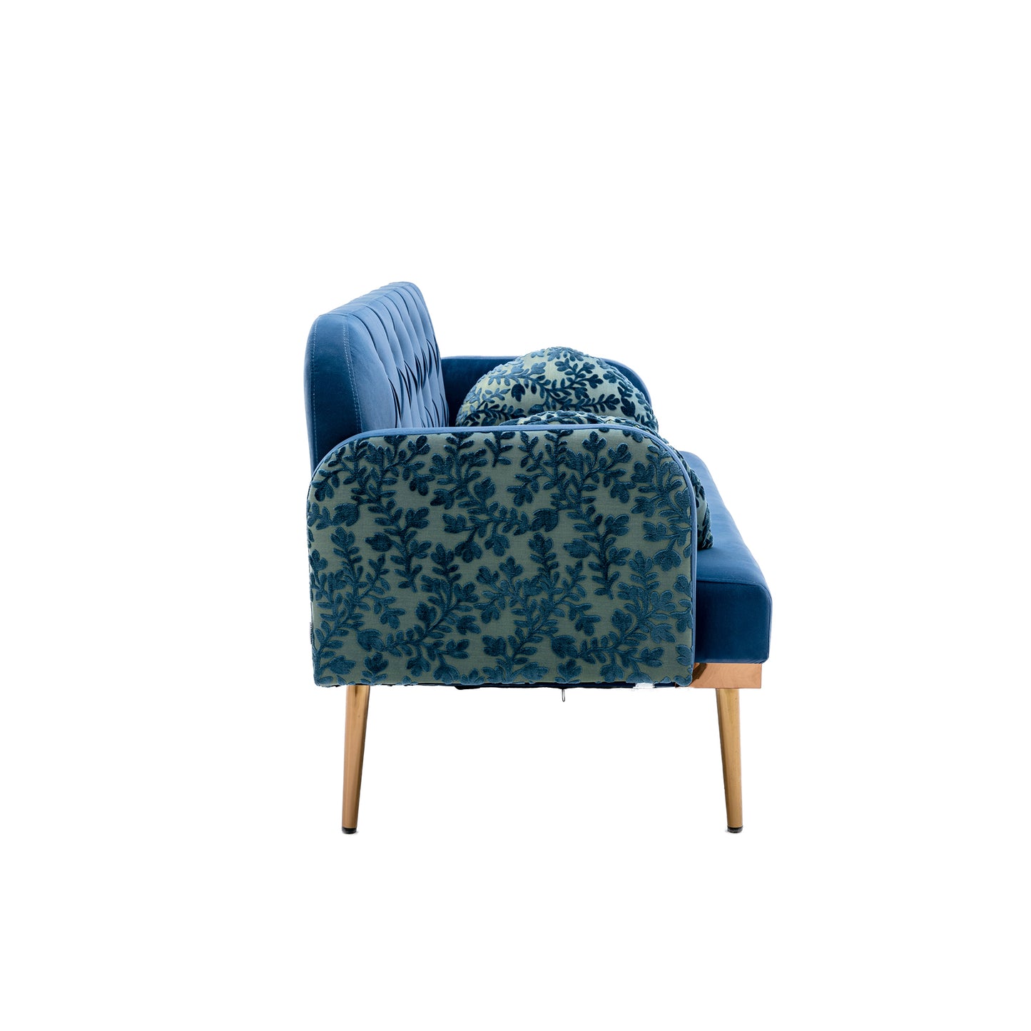 COOLMORE Velvet Sofa: Accent Loveseat with Metal Feet - Stylish, Comfortable, and Durable Furniture for Your Living Space