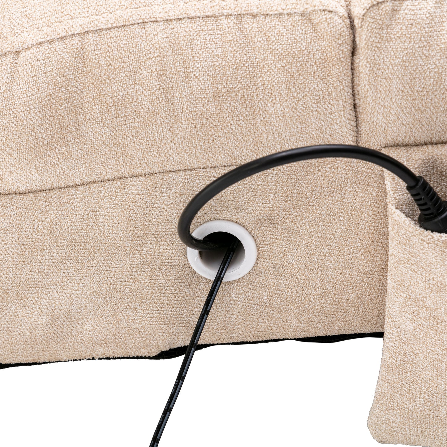COOLMORE Linen Chaise Lounge: Modern Long Lounger for Office or Living Room - Indoor Chair with Stylish Design, Comfortable Seating, and Versatile Use - Available in Various Colors and Sizes