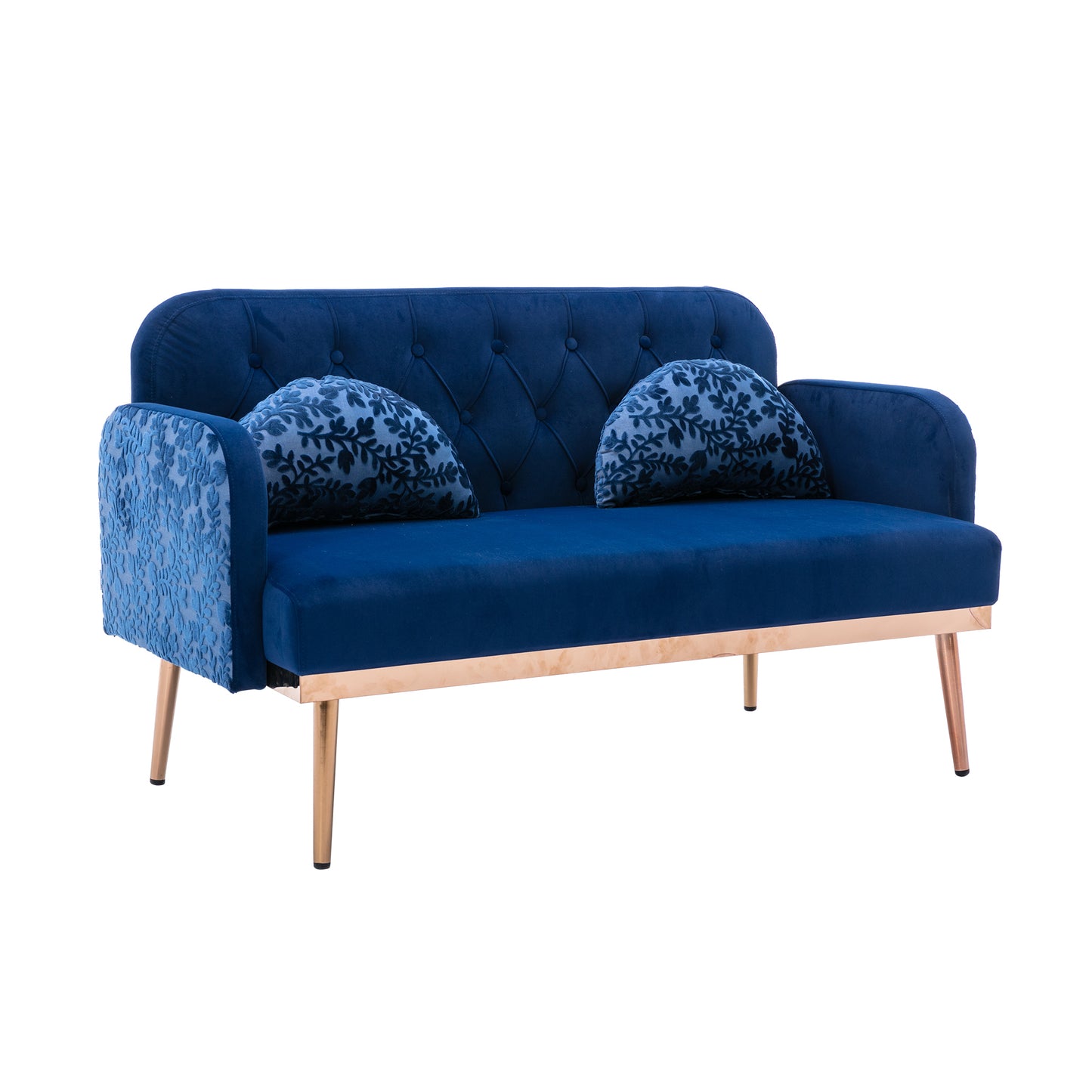 COOLMORE Velvet Sofa: Accent Loveseat with Metal Feet - Stylish, Comfortable, and Durable - Available in Various Sizes and Colors