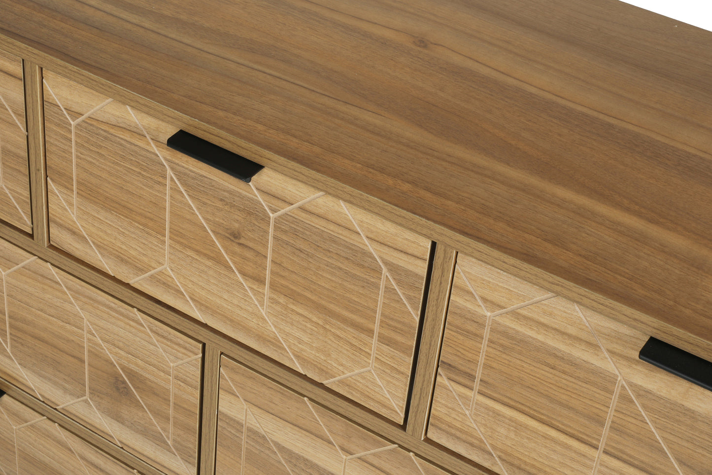 Modern 7 Drawer Dresser Wood Cabinet Spacious Storage Solution