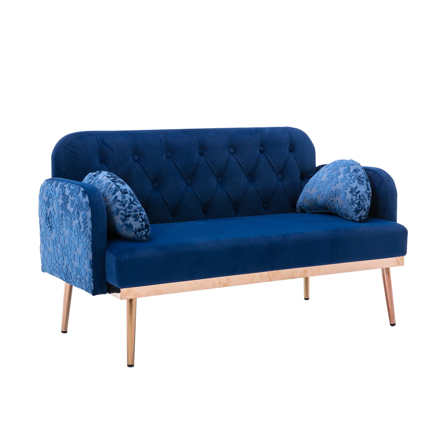 COOLMORE Velvet Sofa: Accent Loveseat with Metal Feet - Stylish, Comfortable, and Durable - Available in Various Sizes and Colors