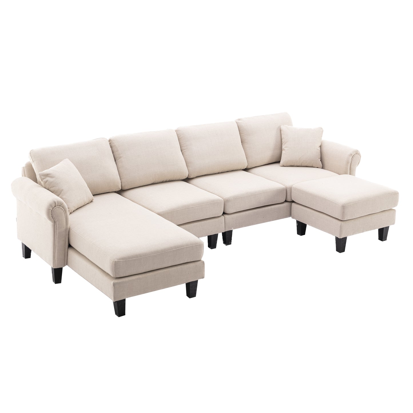 Accent your living room with the versatile COOLMORE Sofa Sectional - a stylish and comfortable addition to any home. Choose from a range of sizes and colors to suit your space.
