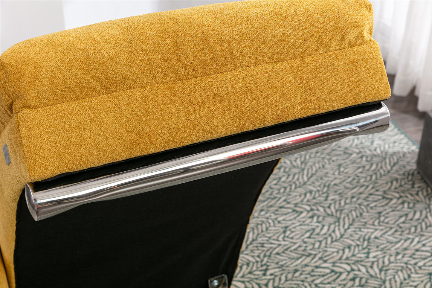 Linen Chaise Lounge Indoor Chair: Modern Long Lounger for Office or Living Room - COOLMORE.