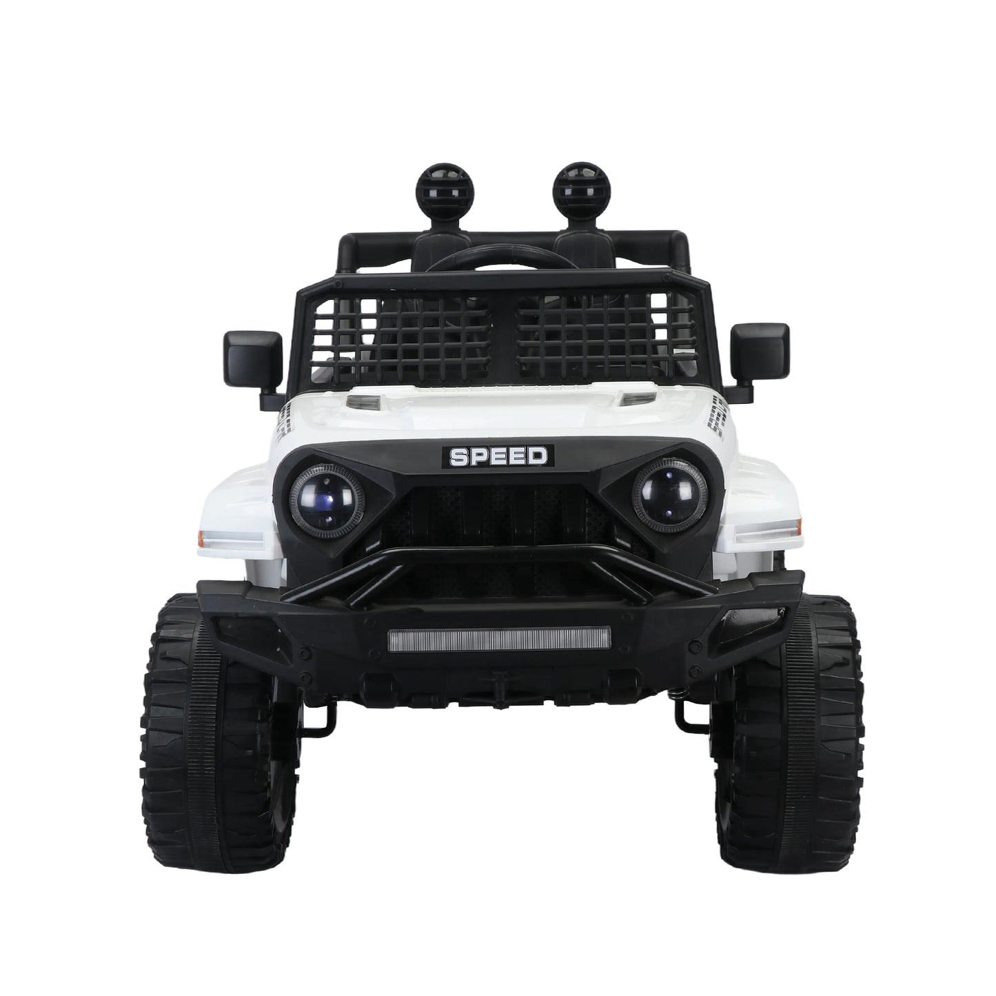 12v7A Kids Ride on Truck Car w/Parents Remote Control, 2.4G, Three-Speed Adjustable, Power Display, USB, MP3, Bluetooth, LED Light, Three-Point Safety Belt