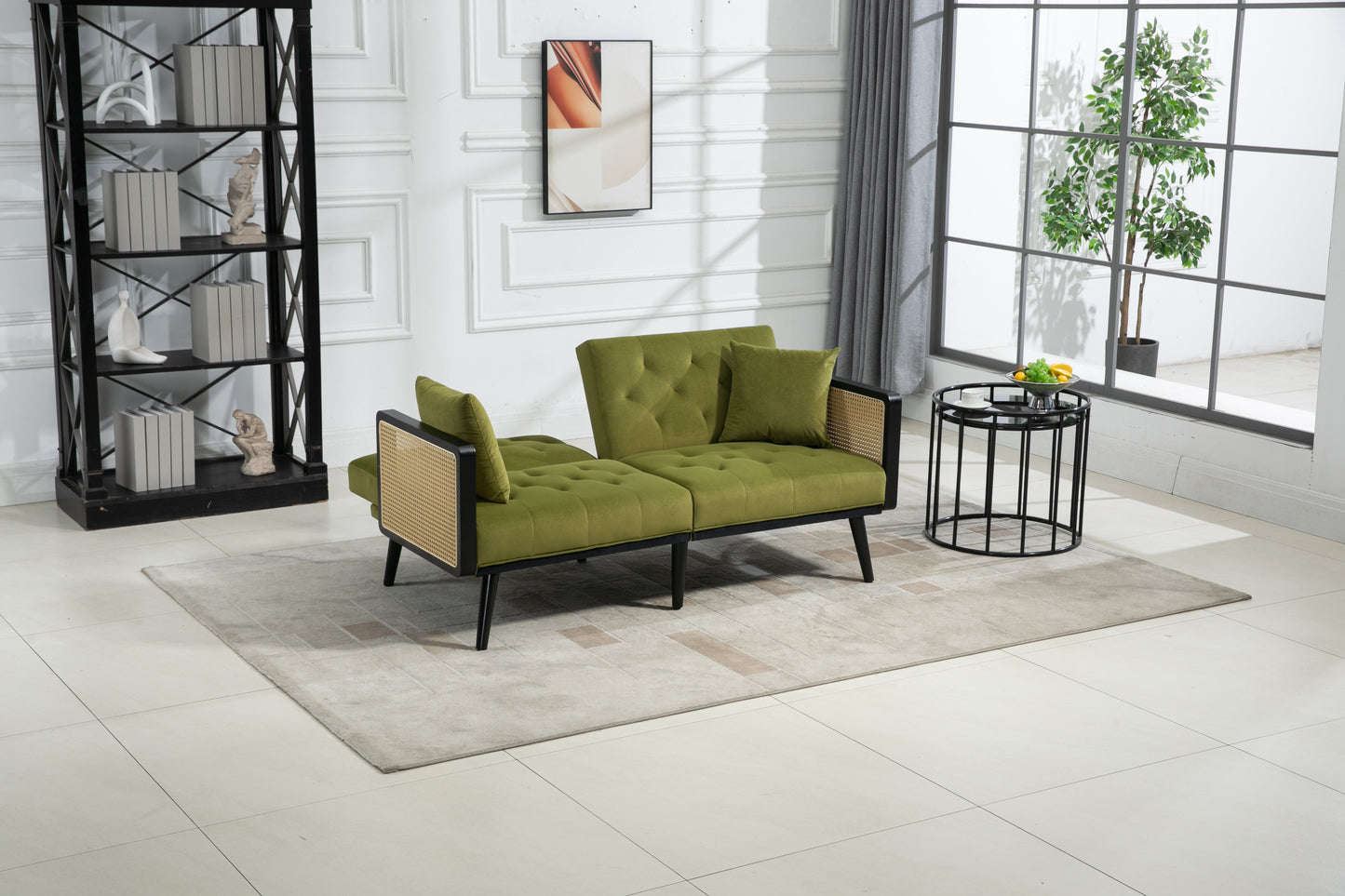 COOLMORE Velvet Sofa: Accent Loveseat with Metal Feet - Stylish and Comfortable Furniture for Your Living Space