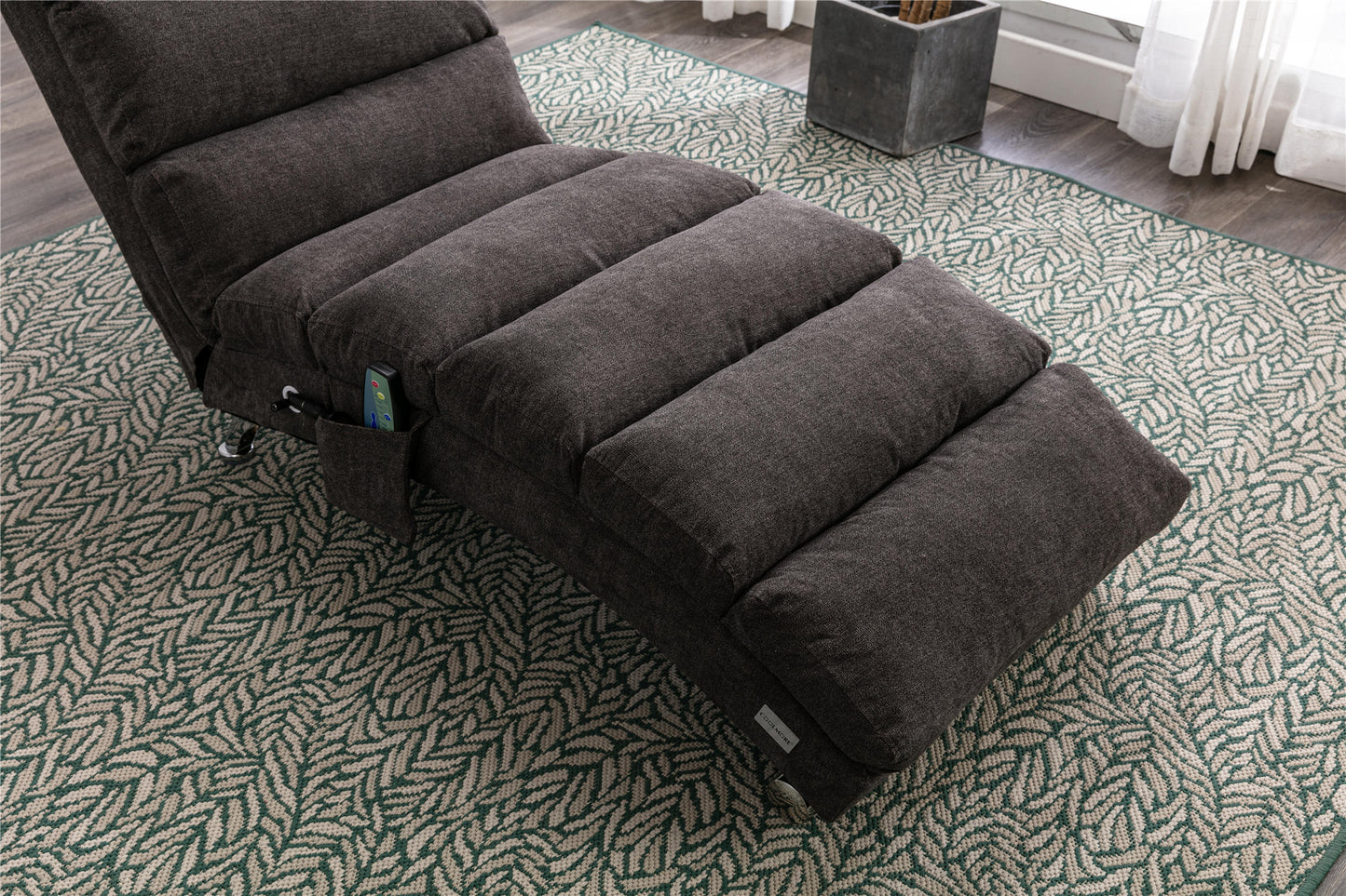 Linen Chaise Lounge Indoor Chair: Modern Long Lounger for Office or Living Room - COOLMORE.