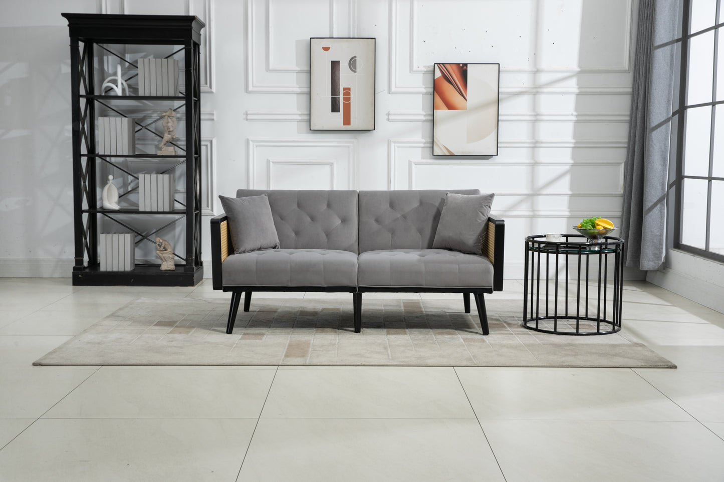COOLMORE Velvet Sofa: Accent Loveseat with Metal Feet - Stylish, Comfortable, and Chic Design, Available in Multiple Sizes and Colors