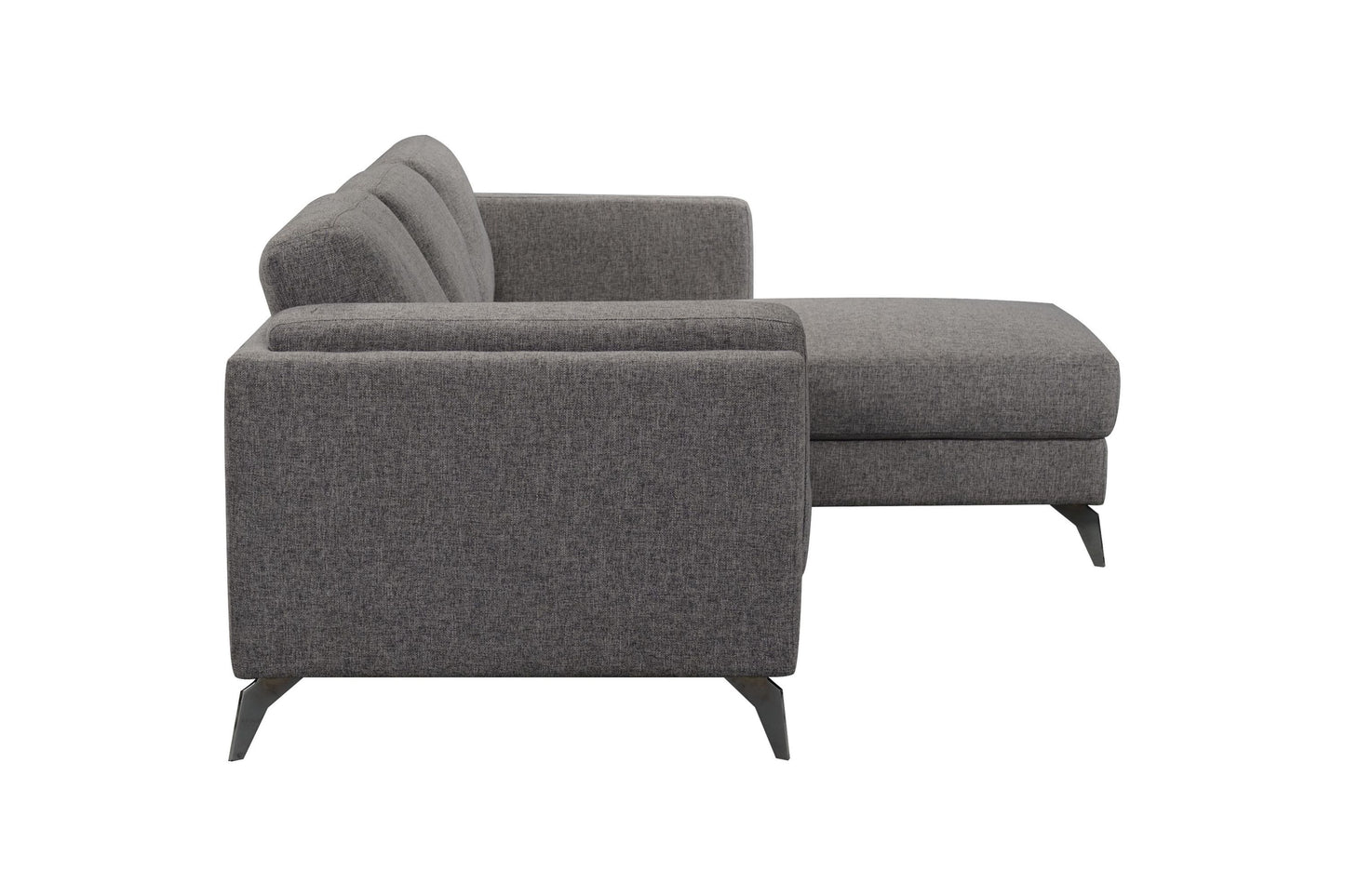 ACME Beckett Sectional Sofa: Gray Fabric, Comfortable, Stylish, and Spacious 57155