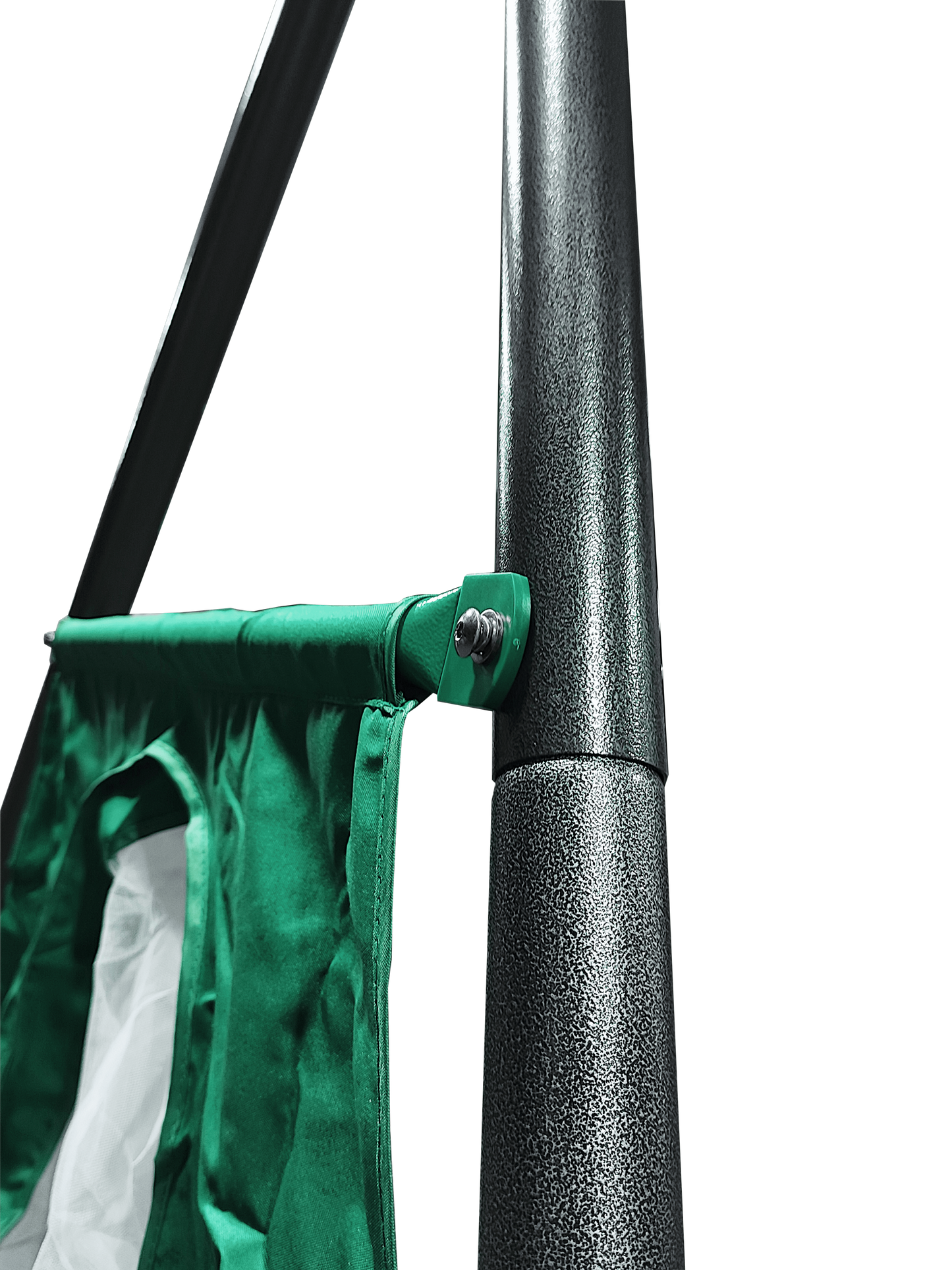 Blackish Green Four Function Swingset with Metal Plastic Swing Seat - 550lbs, Outdoor Playground for Age 3+