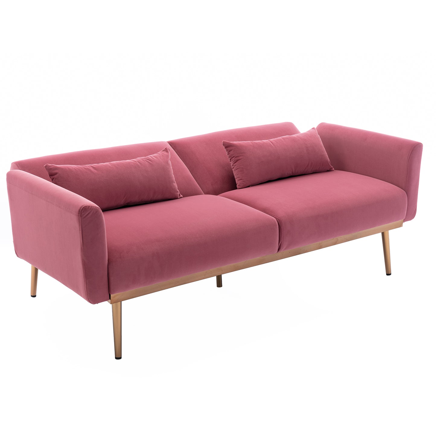 COOLMORE Velvet Sofa - Accent Loveseat with Metal Feet | Stylish and Comfortable Furniture for Your Living Space | Available in Various Colors and Sizes
