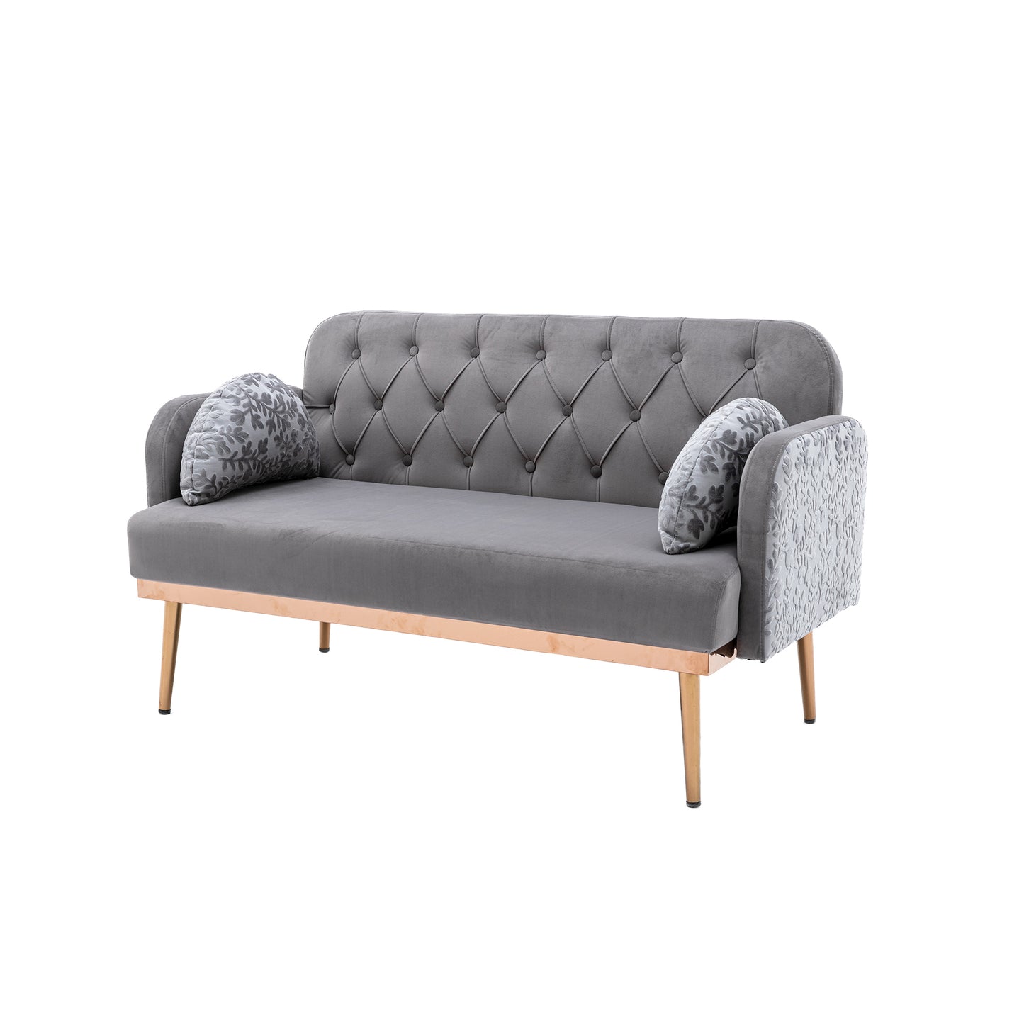 COOLMORE Velvet Sofa: Accent Loveseat with Metal Feet - Stylish, Comfortable, Various Sizes & Colors Available